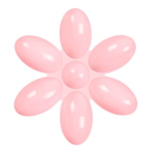 MIRELAE Hoa 6 cánh Bát đựng thức ăn cho mèo. Chống trượt Nhiều ngăn Bát đựng thức ăn cho thú cưng Nâng cấp Nhựa Máy cho ăn Mèo Chó