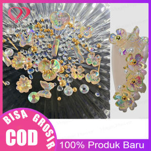 Hiasan Kuku 3D Bentuk Aksen Glitter Untuk Dekorasi Nail Art  / Manicure DIY