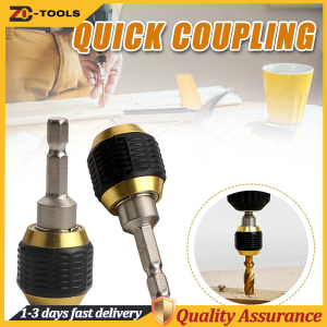 ZC 1/4 Inch Hex Keyless Chuck Adapter 60mm Quick-Change for Impact Driver and Screwdriver