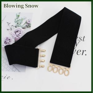 Blowing Womens Wide Elastic Waist Belt Fashion Simple Metal Buckle Waistband Corset Cinch Belt Dress Stretchy Belts