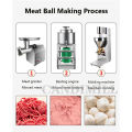 Commercial Automatic 1.1KW Meatball Forming Machine Vertical Stainless Steel Electric Meat Ball Mach. 