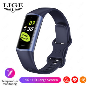 LIGE Smart Watch For Men Outdoor Sport Smart Bracelet Fitness Tracker AMOLED Screen Waterproof Smart Women Bracelet For Android IOS
