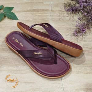 Sandal casual wanita sandal jepit sandal slop karet wanita terbaru NEW ERA LB E 12056 B size (36-41)