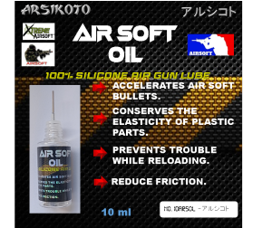 Airsoft Oil 100% Silicone Lubricant for Blaster Toys - Accelerates Airsoft Bullets Conserves Plastic Parts Prevents Reloading Trouble Reduces Friction.