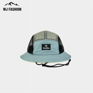【WJ】Outdoor Lightweight Breathable Fisherman Hat Summer Quick Drying Hiking Sun Hats for Men and Women Sports Mesh Color Blocked Basin Hat