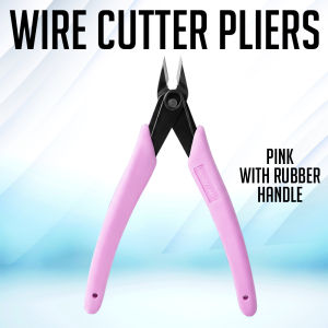 Partner Print - Wire Cutter Pliers | Anti-Slip Rubber Grip (Blue/Pink)