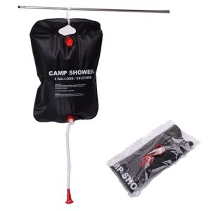 Chill Journey 20L Foldable Shower Bag Camp Shower Water Storage Bag with Removable Hose camping hiking travel Quality