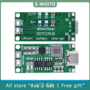 [COD] E-WOITD 2S 3S 4S 1-4A Booster Module Lithium Polymer Lithium Ion Battery Charging Module Step-Up Boost LiPo Polymer Li-Ion Charger