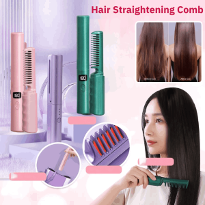 Digital Cordless Hair Straightening Comb Sisir Pelurus Rambut Nirkabel Digital Pelurus Rambut Portabel Mini USB Isi Ulang/Pelurus Rambut Dengan Penyesuaian Suhu Tiga Kecepatan/Sisir Pelurus Rambut Portabel Mini/Pelurus Rambut Nirkabel Pengisi Daya Usb