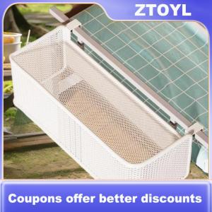 【ZTOYL】 Bedside Hanging Storage Basket Space Saving Multifunctional Metal Bedside Shelf For Hotel Office Dorm Bed & Bunk Bed Bedroom