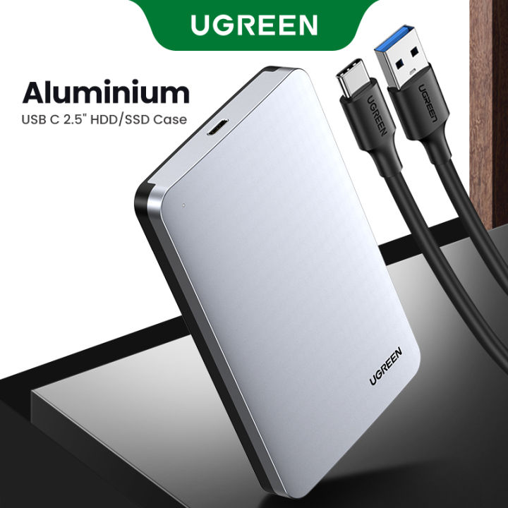 Ugreen HDD Enclosure 2.5 SATA to USB C 3.1 Gen 2 External Hard Drive Box 6Gbps Aluminum Case HD For Sata Hard Disk SSD HDD Case Enclosure