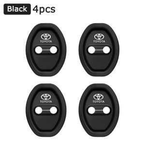 Thích hợp cho TOYOTA wigo Vios Corolla Camry Yaris raize RAV4 veloz Rush Fortuner Innova Zenix Hilux khoá cửa ô tô bảo vệ giảm sang chấn cửa khóa cửa bao gồm cửa chống va chạm dán Silicone Phụ Kiện Xe Hơi