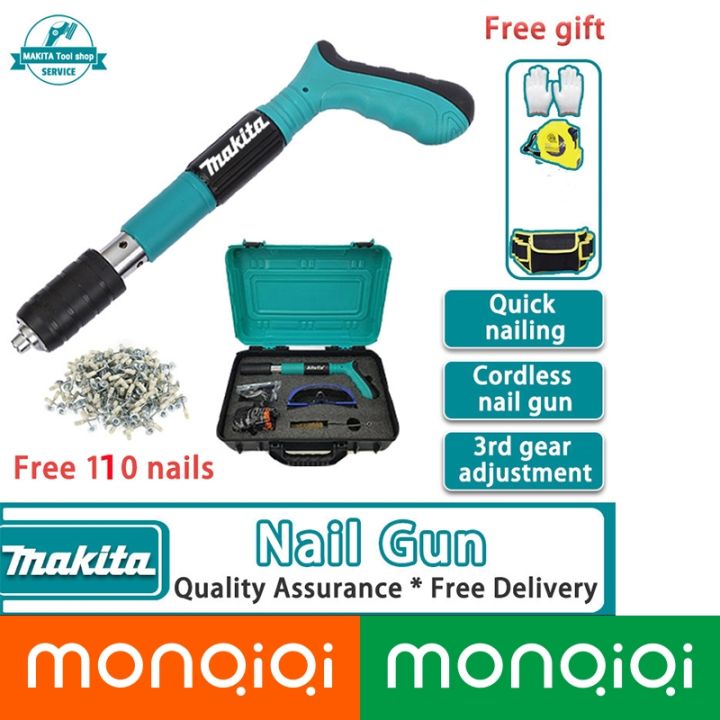 MAKITA Cordless Nail Gun Heavy Duty Nail Shooter Nail Punching Gun