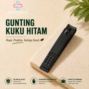 Gunting Kuku Hitam Untuk Manicure Pedicure 8cm