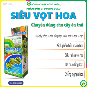 Phân Bón Vi Lượng GOLD – SIÊU VỌT HOA – Kích Phát Tố P40+NAA+Ga3 (Hộp 3 gói x 300g)