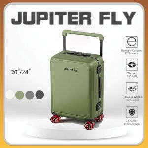 【MALAYSIA】JUPITER FLY Wide Trolley Luggage Large Capacity Suitcase TSA Password Boarding Box Travel bag