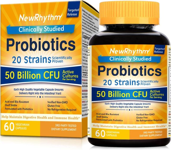 Absonutrix Probiotic Max - 50 Billion CFU, 100 Veg Capsules For Digestive Health
