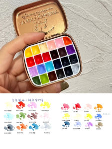 Handmade brand watercolor paint  split 12/24 colors macaron acuarela DS/HB/Schmincke portable paint for artists art supplies