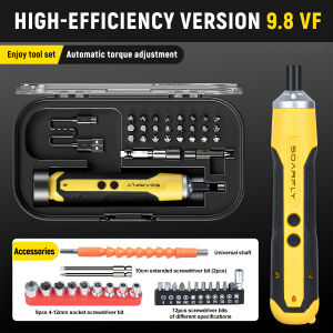 【Free Gift】Soarfly Cordless Precision Electric Screwdriver Handheld Electric Drill Set Silent and Durable Type-C Fast Charging 52PC