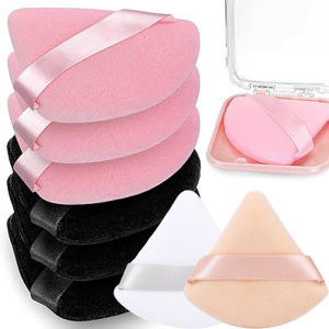 3Pcs Triangle Velvet Puff / Wet Dry Duel-use Cosmetic Sponge / Soft Washable Makeup Puffs / for Face Eye