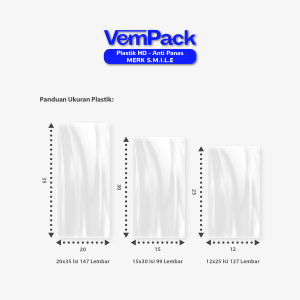 Kantong Plastik HD Anti Panas Merk Smile / Kantong Plastik HD Tebal Ukuran 12 15 20 cm