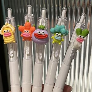 FGJEB Flower Tulip Writing Pens Quick-Drying 0.5mm Ballpoint Pen Creative Vegetables Black Press Pen Office