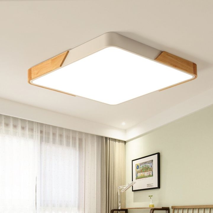 Nordic-Style Dimmable LED Ceiling Light with Remote Control, Available ...