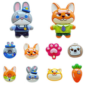 Croc clog accessories featuring Judy and Nick adorable shoe charms DIY Three-dimensional accessories shoe upper decorations suitable for resin