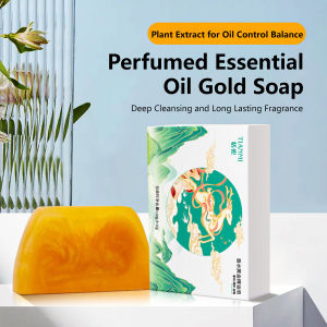 Perfumed Essential Oil Gold Soap Rich and Fragrant Foam Gentle Care Cleansing Suitable for Both and Women