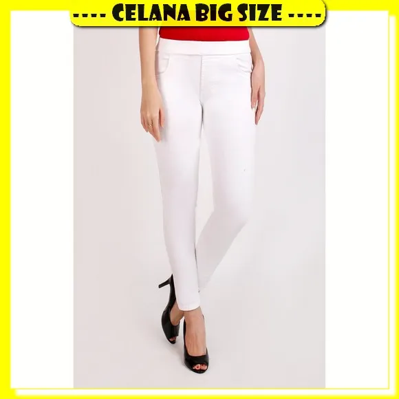 Celana Jeans Big Size Wanita Ootd Kekinian Viral Dewasa Panjang Yg