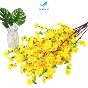 Cành đào giả trang trí tết decor phòng khách cao cấp chụp ảnh đẹp dài 65 - 120cm