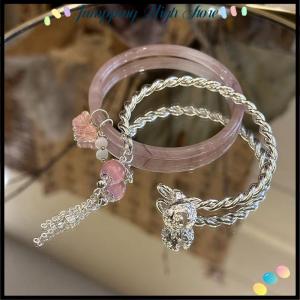 【Jumpping】 Creative Chinese Style Retro Tassel Bells Bangle For Women Girl Fashion Sweet Cute Bracelet Kawaii Beauty Bracelet