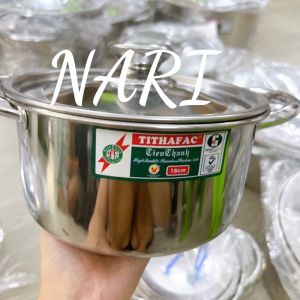 Nồi inox Tithafac sử dụng được bếp từ và mọi loại bếp size lớn (34cm-40cm) nồi inox cao cấp - gia dụng Nari