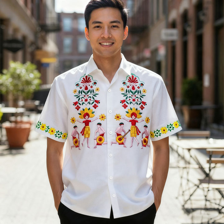 philippines dress shirt Barong Tagalog Filipino Formal Shirt | Philippine National Costume #1081