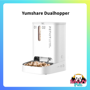 PETKIT Yumshare Dual hopper 5L Smart Pet Camera Feeder WIFI App