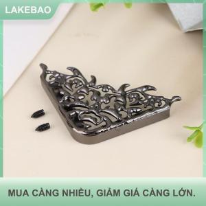 【LAKEBAO】 Túi kim loại góc bảo vệ với 2 ốc vít Túi xách Clip cạnh rỗng cố định trang trí khóa tự làm phụ kiện phần cứng