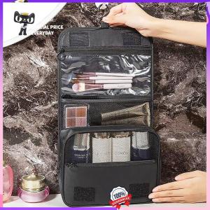 Large Capacity Portable Hanging Toiletry Bag Waterproof Travel Cosmetic Organizer Durable Makeup Pouch for Women Men with Hook for Bathroom Hotel Gym Wet Dry Separation Space Saver
