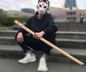 100cm Kendo Practice Wooden Sword for Cosplay and Sports KATANA wooden stick Japanese anime Demon slayer sword