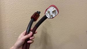 Hifi Silver Plated AC power cable With UK Power Plug C-046 IEC Female connector Schuko Power Cord Cable