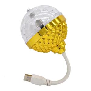 Portable Rotating Ball LED Light Bulb Various Mode Disco Effect Party Lighting for Home Stage and Celebration