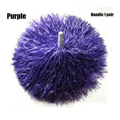 P-LIN 1pair 9 Colors Dress Costume Fancy Cheerleader pompoms Dance Party Decorator Club Sport Supplies Cheerleading Cheering Ball