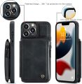 SWP Case for iPhone 13 Pro Max 5G, Wallet Case w/ 3 Card Slots [RFID Blocking] [1 Money Pocket], Credit Card Holder Cases w/Wristlet Zipper Wallet for iPho. 