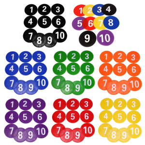 Numbered Floor Spots Markers Soccer Flat Sign Discs Football Nonslip Floor Markers Footworks Training Mat Easy to Use