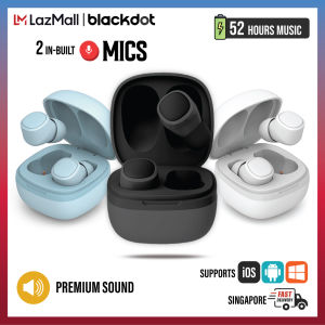 Blackdot Pro Wireless Earbuds With 52 Hours Battery 2 Mics for Clear Calls High Bass Premium Audio Quality Water Resistant for Gym Running