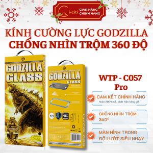 [WEKOME] Kính cường lực tự dán Godzilla WTP-C057 PRO chống nhìn trộm 360 độ phủ nano kép