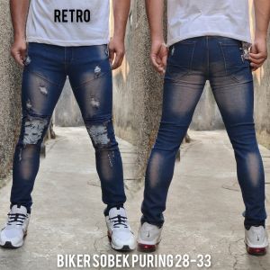 Celana Panjang Jins Cowok Keren Clana Panjang Pria Jeans Celana Pria Sobek