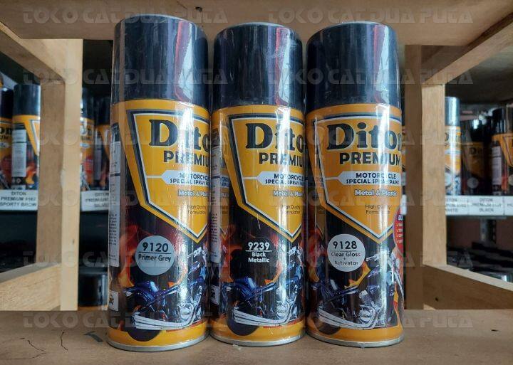 Paket Cat Diton Premium 9239 Black Metallic 3 Step Lazada Indonesia 7733