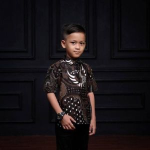 BATIK TRESNO JOYO - BAJU HEM KEMEJA BATIK SERAGAM SEKOLAH ANAK LAKI-LAKI LENGAN PENDEK USIA 2-12 THN