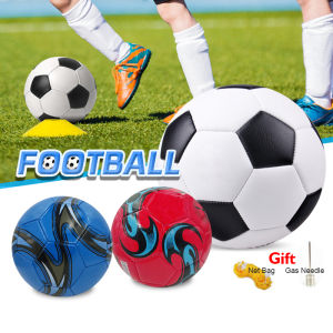 [Ready Stock] Bola Sepak Soccer Ball Size 5 Adult Football Futsal Size 4 Bola Sepak Football Soccer Ball Soft PU Leather Football Free Gift 足球