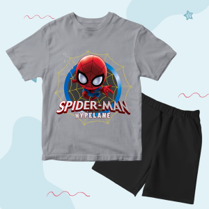 Baju Kaos Setelan Anak Laki Laki Karakter Spiderman Mini Lucu Usia 1 - 10 Tahun - Code8.id - DTF